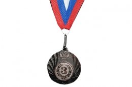 Медаль 50мм бронза с лентой